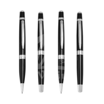 China New Fashion Thin Elegant Metal Capacitive Black Pens